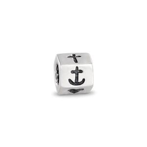 Retired Pandora Heart Anchor Cross Charm